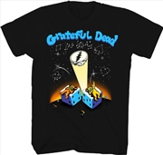 Buy Grateful Dead - Las Vegas Sphere Bears & Dice T-Shirt - Large Black