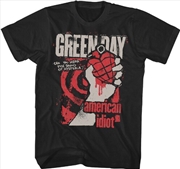 Buy Green Day - American Idiot Hysteria T-Shirt - XL Black 