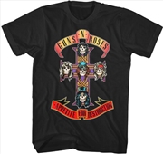 Buy Guns N' Roses - Appetite for Destruction Jumbo Logo T-Shirt  - 3XL Black