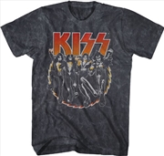 Buy Kiss - Buzz T-Shirt - XL Black Mineral Wash
