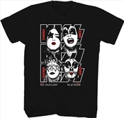 Buy Kiss - Debut Album Cover T-Shirt - 3XL Black