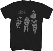 Buy Kiss - Dressed to Kill Faces T-Shirt - XL Black