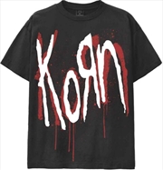 Buy Korn - Shadow Logo - T-Shirt - Large (Black)