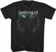 Buy Lamb of God - Crow Logo T-Shirt - XL Black