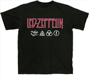 Buy Led Zeppelin - Zosa - T-Shirt - Large (Black)