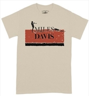 Buy Miles Davis - Classic - Heavy Cotton T-Shirt - Medium Sand