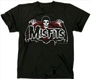 Buy Misfits - Batfiend (Red) - T-Shirt - X-Large (Black)