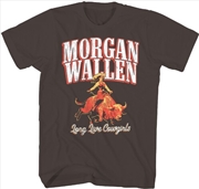 Buy Morgan Wallen - Long Live Cowgirls T-Shirt - Large Brown