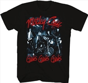 Buy Motley Crue - Girls Girls Girls - Motorcycles Group Photo T-shirt - Large - Black