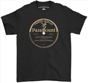 Buy Paramount Records - Got the Blues - Heavy Cotton T-Shirt - Large Black