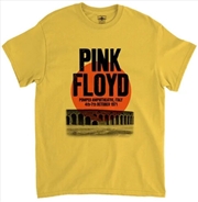 Buy Pink Floyd - Pompeii Vintage Concert - Heavy Cotton T-Shirt - XL Yellow