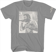 Buy Post Malone - Singing Photo T-Shirt - XL Gray