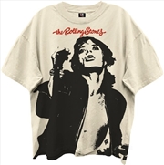 Buy Rolling Stones - Mick Jagger - Giant Vintage T-shirt - 2X Large - Off White