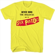 Buy Sex Pistols - Never Mind the Bollocks T-Shirt - Small Yellow