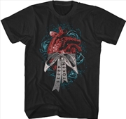 Buy Sleep Token - Love You Want Heart T-Shirt - Large Black 