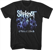 Buy Slipknot - Band Member Numbers T-Shirt - XL Black