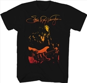 Buy Stevie Ray Vaughan - Signature Gradient Photo T-Shirt - 2XL Black 