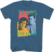 Buy Tears for Fears - Photo T-Shirt - Large Blue 