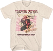 Buy Twisted Sister - Stay Hungry World Tour 1984 T-Shirt - Large Natural