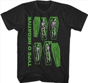 Buy Type O Negative - Coffin T-Shirt - 2XL Black