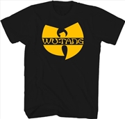 Buy Wu-Tang Clan - Classic W Logo Puff Print - T-shirt - Small -Black