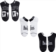 Buy Beatles - Help White Black - Crew Socks (3 Pack)