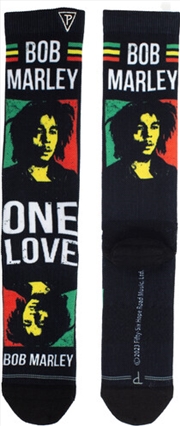Buy Bob Marley - One Love Dye Sublimation - Crew Socks