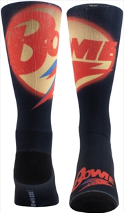 Buy David Bowie - Aladdin Sane Flash Dye Sublimation - Crew Socks