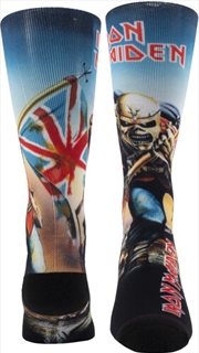 Buy Iron Maiden - The Trooper Dye Sublimation - Crew Socks