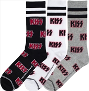 Buy Kiss - Volume - Crew Socks (3 Pack)