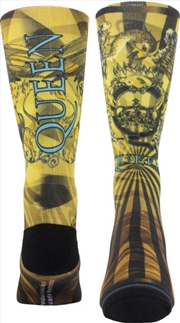 Buy Queen - Gold Crest Dye Sublimation - Crew Socks