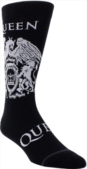Buy Queen - White Crest - Crew Socks