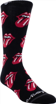 Buy Rolling Stones - All Over Red Tongues - Crew Socks
