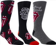 Buy Rolling Stones - Classic Tongues - Crew Socks (3 Pack)