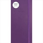 Buy Sunday Start Purple Soft Touch Slim Diary 2027