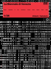 Buy Rivista La Biennale Di Venezia 1/26 : Alfabeti / Alphabets