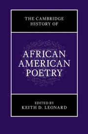 Buy The Cambridge History of African American Poetry
