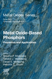 Buy Metal Oxide-Based Phosphors : Properties and Applications