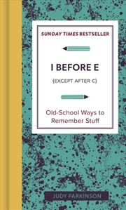 Buy I Before E (Except After C)