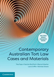 Buy Contemporary Australian Tort Law Cases and Materials
