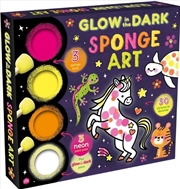 Buy Glow in the Dark Sponge Art : An art set with sponge tools, paints and a book | Perfect for creative