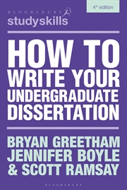 Buy How to Write Your Undergraduate Dissertation