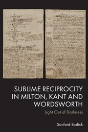 Buy Sublime Reciprocity in Milton, Kant and Wordsworth