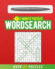 Buy 5-Minute Wordsearch (includes ball-point pen) : Over 65 Puzzles