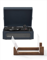 Buy Crosley Voyager Bluetooth Portable Turntable + Bundled Crosley Record Storage Display Stand - Navy