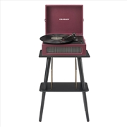 Buy Crosley Voyager Bluetooth Portable Turntable + Entertainment Stand Bundle  - Burgundy