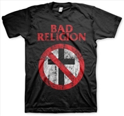Buy Bad Religion - Distressed Crossburster - T-Shirt - 3XL