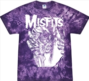 Buy Misfits - Eyeball Purple - T-Shirt - Small (Tie Dye)