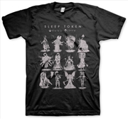 Buy Sleep Token - Invert - T-Shirt - 2XL