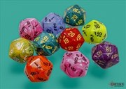 Buy Chessex Bag of 10 Assorted Vortex Countup&down D20s
